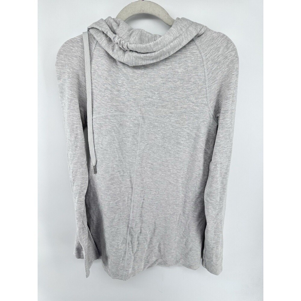 lululemon athletica Light Gray Hooded Wrap Sweater - Picture 3 of 3